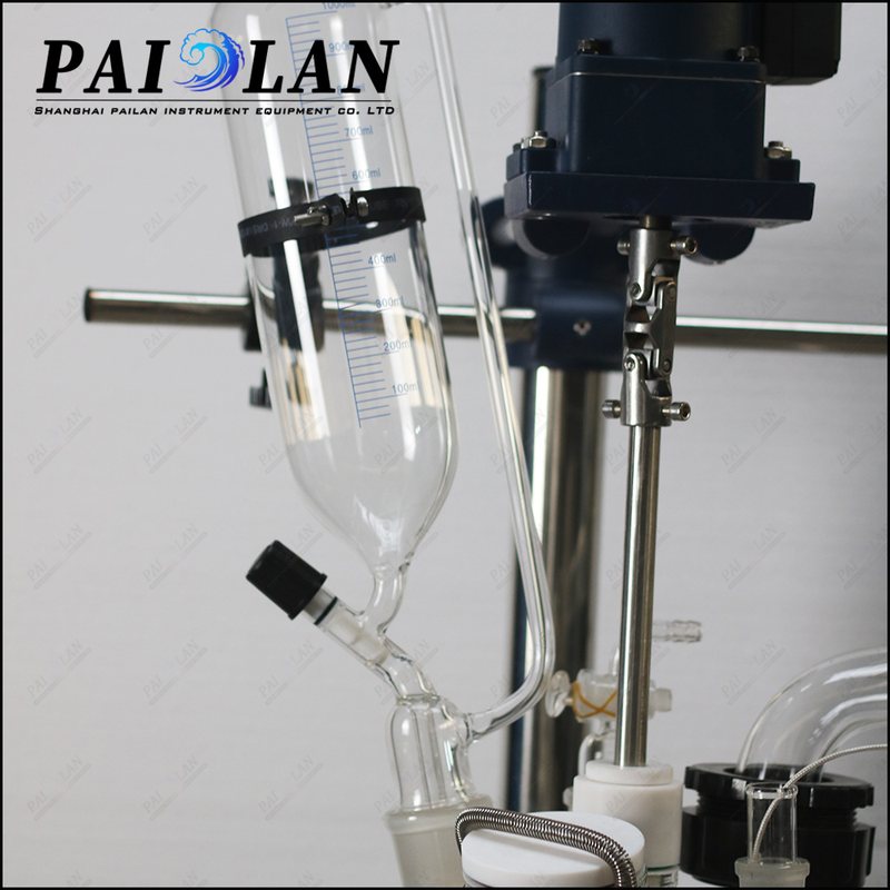 上海湃澜仪器 双层玻璃反应釜 高硼硅玻璃 合成萃取蒸馏反应釜