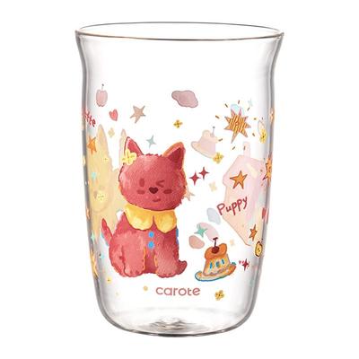 卡罗特高硼硅玻璃杯可爱牛奶杯