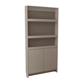 定制实木门后置物架带门超薄卧室落地靠墙绘本架免打孔多层收纳架