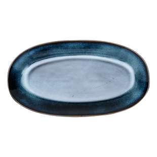 鱼盘家用蒸鱼盘子高级感椭圆形大盘子家用特大号独特漂亮盘子陶瓷