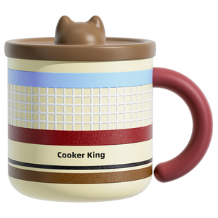 炊大皇保温马克杯女316不锈钢儿童杯办公室水杯泡茶家用咖啡杯子