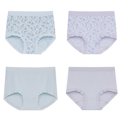 铜牛棉弹力高腰女士内裤