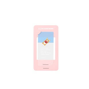 韩国文具bookfriends时尚清新创意透明塑料书签分页书夹索引标卡