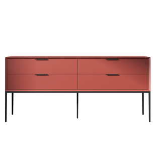 烤漆餐边柜四斗柜意式极简轻奢玄关现代简约客厅实木柜卧室电视柜