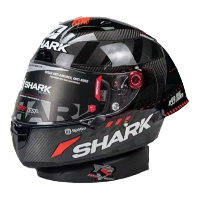 SHARK洛伦佐红叉冬测99限量头盔