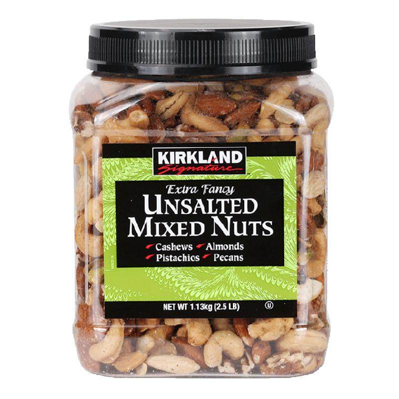 【自营】Kirkland科克兰无盐原味混合坚果1130g/袋干果零食健康