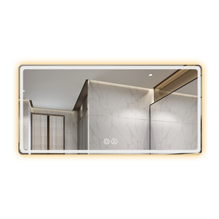 led浴室镜壁挂防雾智能镜子触摸屏带灯卫生间家用卫浴镜洗手间镜