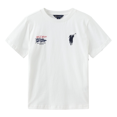 POLOWALK童装新品夏季短袖圆领T恤童装男女童新款儿童上衣时尚