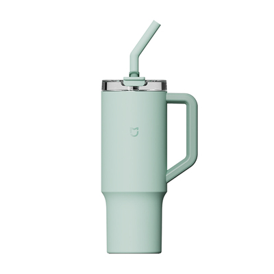 小米米家巨无霸吸管杯超大容量居家便携车载水杯316L不锈钢直饮杯