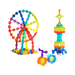 mideer弥鹿雪花片拼插积木儿童益智玩具大号加厚2宝宝3岁生日礼物