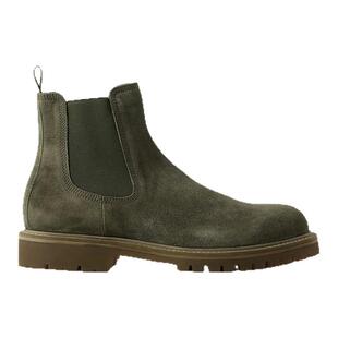 高帮靴子男士2025秋冬时尚户外短靴青年厚底圆头马丁靴套筒尔西靴