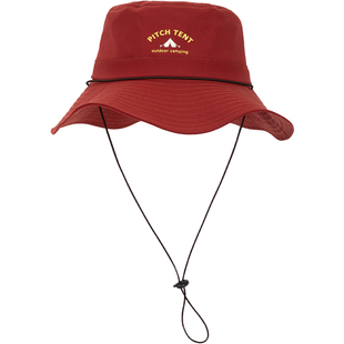 畹町日系登山帽女夏季户外轻薄遮阳爬山帽子带防风绳露营渔夫盆帽