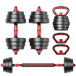 哑铃男士健身家用可调节重量10/20/30/40kg一对壶杠铃亚哑铃套装