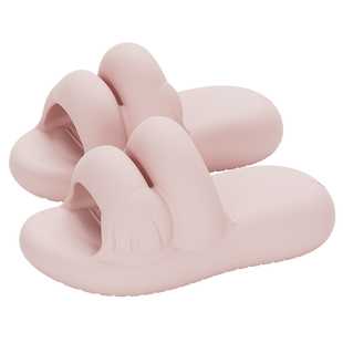 暖之缘抱抱猫爪拖鞋女夏季厚底踩屎感可爱卡通居家室内凉拖鞋情侣