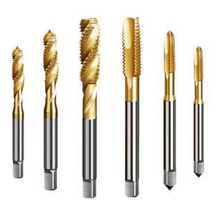 美制英制粗牙螺旋先端丝锥镀钛UNC UNF BSW 铝合金不锈钢专用丝攻