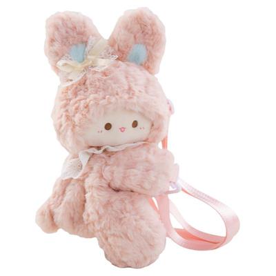 小羊古力粉兔子儿童背包可放手机