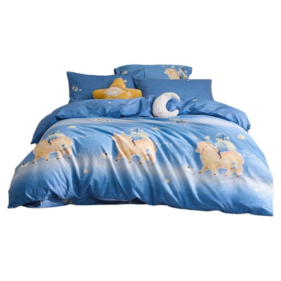 罗莱全棉磨毛加厚四件套儿童