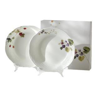 日本进口鸣海NARUMI露西花园骨瓷餐盘深盘碟子餐具套装礼盒送礼