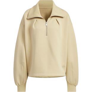 Adidas/阿迪达斯正品新款女士半开襟运动翻领套头衫JJ3796