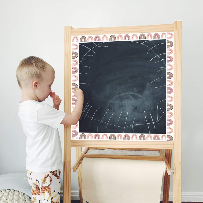 CM2107010跨境边框贴纸彩虹贴纸西米亚波彩虹贴纸黑板贴纸