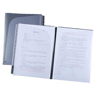 a4文件夹活页内页袋加厚高清替换芯b5单页文件套保护膜通用孔位A5