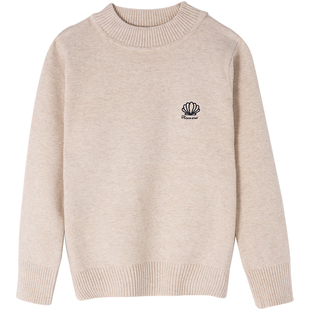 儿童毛衣针织衫男童女童打底衫男孩纯棉毛衫秋薄款2026新款春秋