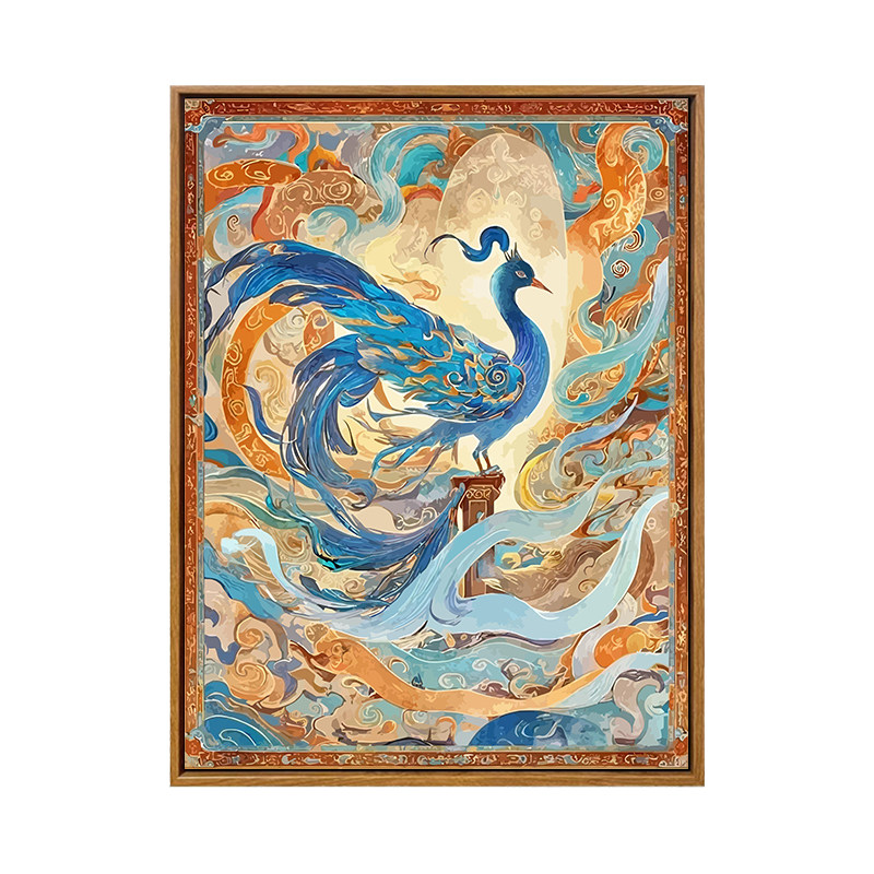 雅调diy数字油画敦煌九色神鹿