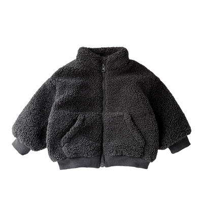 男童秋冬羊羔绒外套加绒保暖长裤