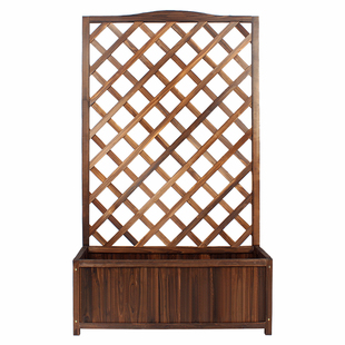 防腐木花箱栅栏隔断围栏花盆户外庭院阳台花园专用种植箱爬藤花架