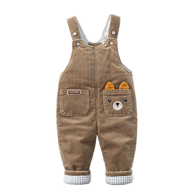 宝宝背带棉裤冬季加厚1-3岁