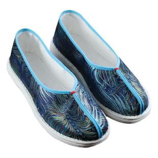 浅口纯手工千层底布鞋女春秋季一脚蹬圆头平底单鞋中国风复古汉服