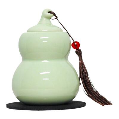 小号土陶葫芦罐无字款补角
