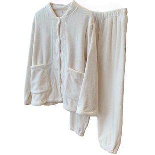 宝藏暖绒情侣家居服！软糯细腻哭！保暖睡衣套装长袖长裤男女冬25