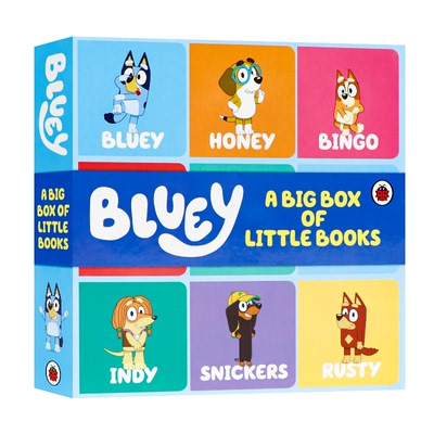 小蓝狗布鲁伊小小手掌书9册 英文原版绘本 Bluey Big Box of Little Books 封底可拼图 儿童启蒙故事 亲子共读英语图画书 Ladybird