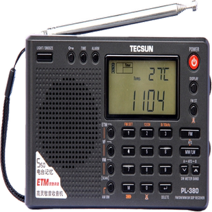 Tecsun/德生PL380全波段大学四六级高考听力考试收音机立体声老人