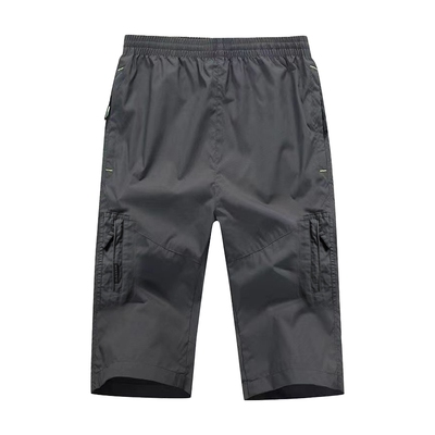 WASSUP纯棉七分裤多口袋工装短裤