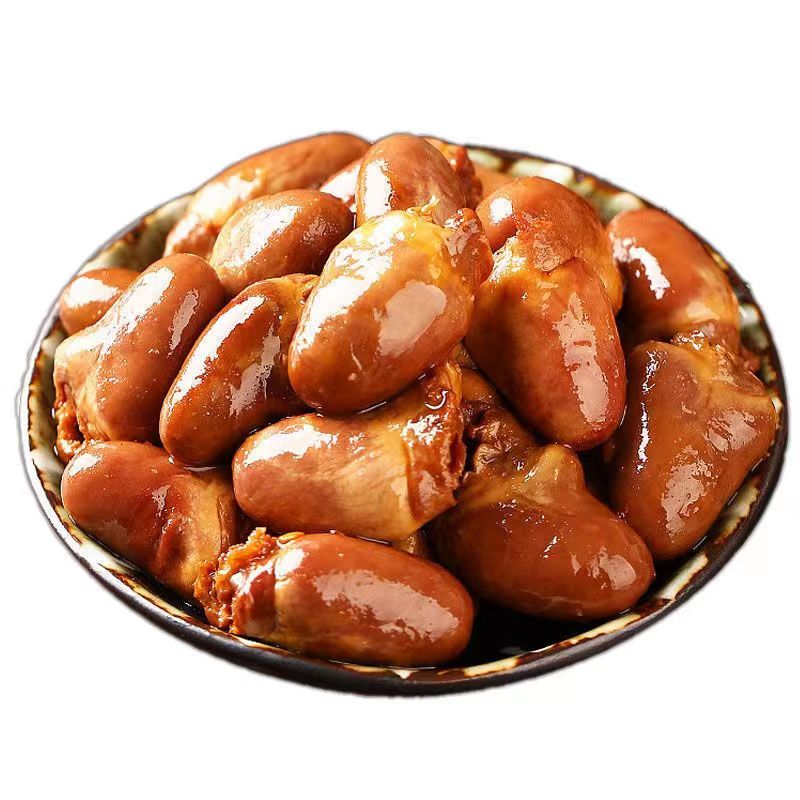 聚福莱卤味麻辣鸭心辣的清真回族