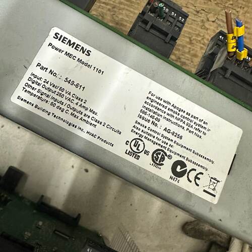 议价西门子楼宇控制器MEC  Model  1100 549-6