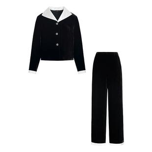 SILKY MIRACLE丝绒真丝睡衣RENAISSANCE复古家居服阔腿睡裤可外穿