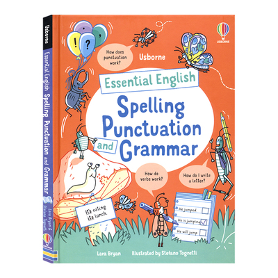 Usborne Essential English Spelling Punctuation 尤斯伯恩 英语必备 拼写 标点和语法 5-7岁趣味提升写作基础 英文原版进口图书