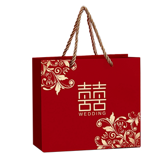 喜糖袋结婚高级感大号手提袋婚礼订婚伴手礼盒空盒喜糖盒礼品袋子