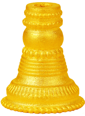 黄金文玩三通分体式佛塔古法