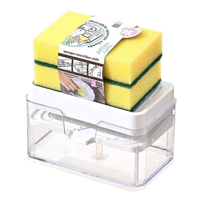 按压沥水皂液器厨房家用创意清洁剂洗洁精洗碗刷锅神器自动皂液盒