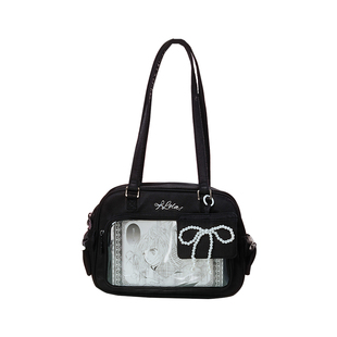 LOLA DESIGN悠莉米波士顿痛包 25年秋冬新品吧唧漫展学生单肩包包