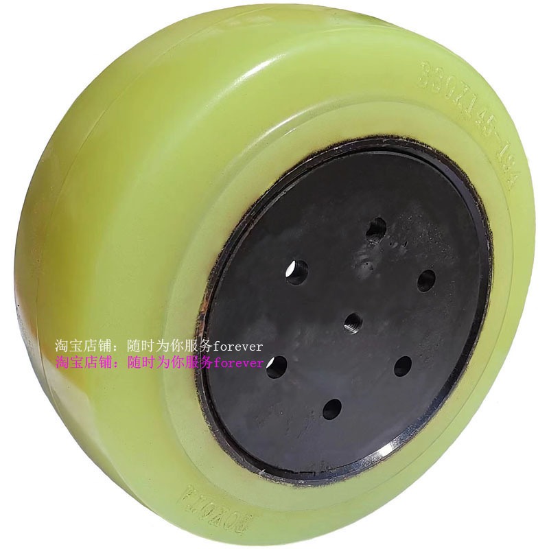 1.5吨TCM电动堆高叉车驱动轮后轮子330*145*194  方向轮传动轮胎