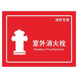 地下消火栓指示牌消防水泵接合器标识牌消火栓室外不锈钢标识挂牌喷淋水泵接合器标识泵房消防车取水口提示牌