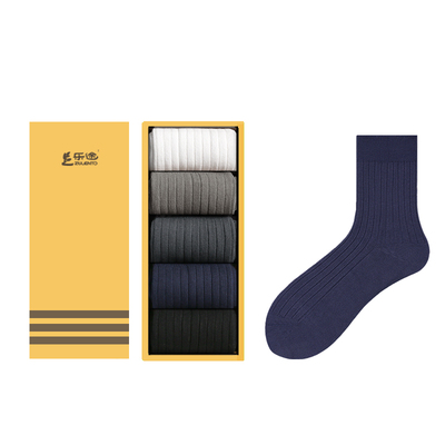 纯棉男士中筒袜秋冬防臭长袜