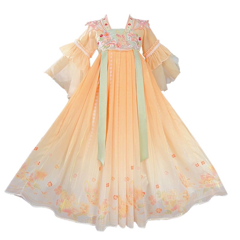 女童夏季短袖汉服超仙古装连衣裙