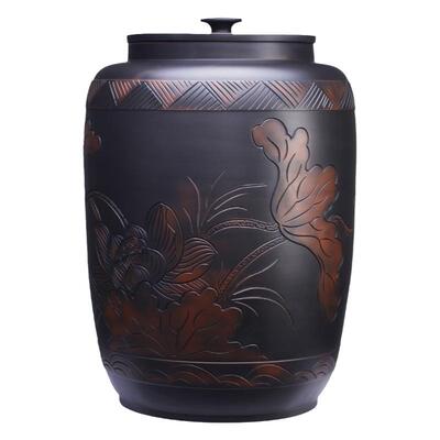 建水紫陶陶土云南纯手工茶叶罐