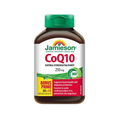 健美生辅酶q10软胶囊45粒装加拿大原装250mg支持心脏健康成人适用